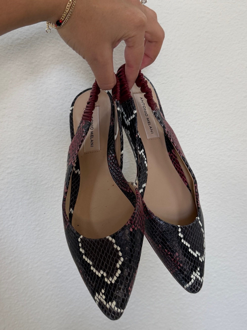 Leather Reptile Flats